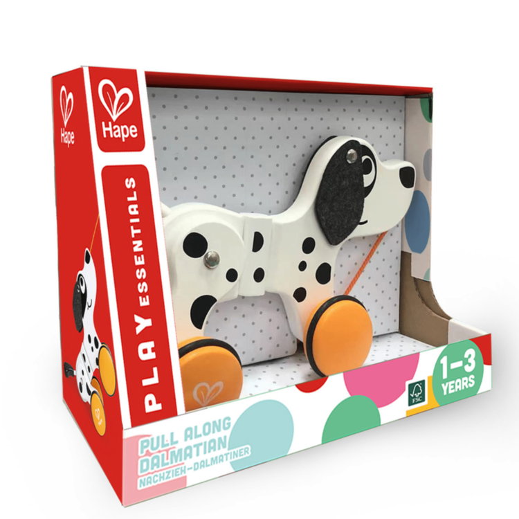 Дървена играчка за дърпане Далматинец, Hape