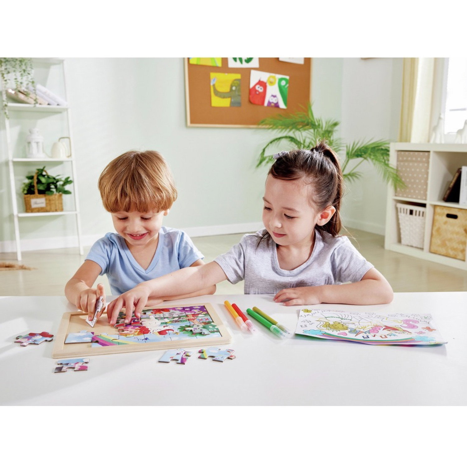 Дървен пъзел Еднорог, Hape