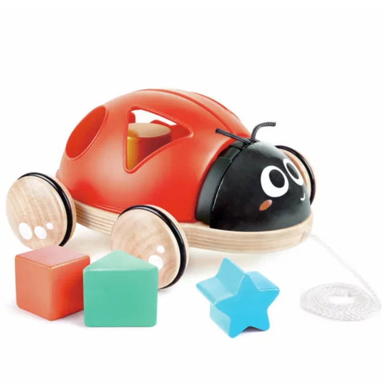 Дървена играчка за дърпане - сортер Калинка, Hape