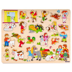 Голям дървен пъзел Във фермата