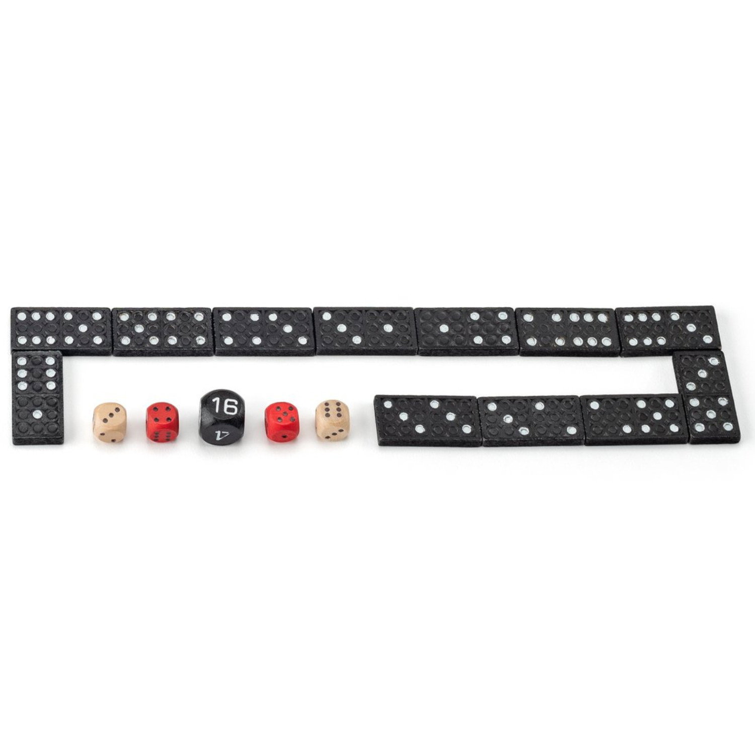 Дървен комплект класически настолни игри