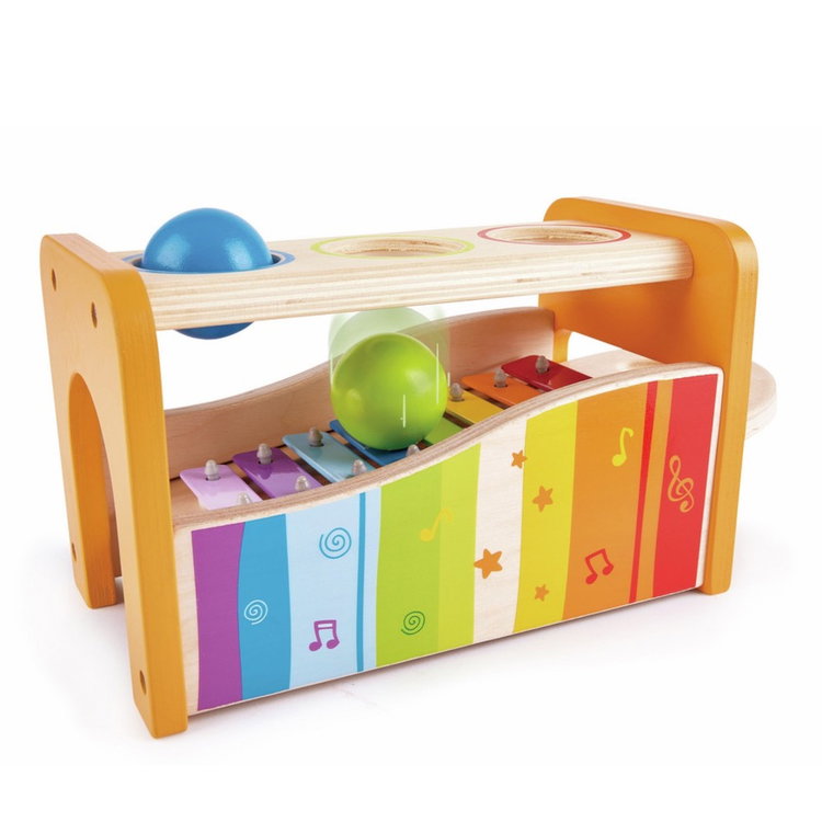 Дървена масичка с чукче и ксилифон, Hape