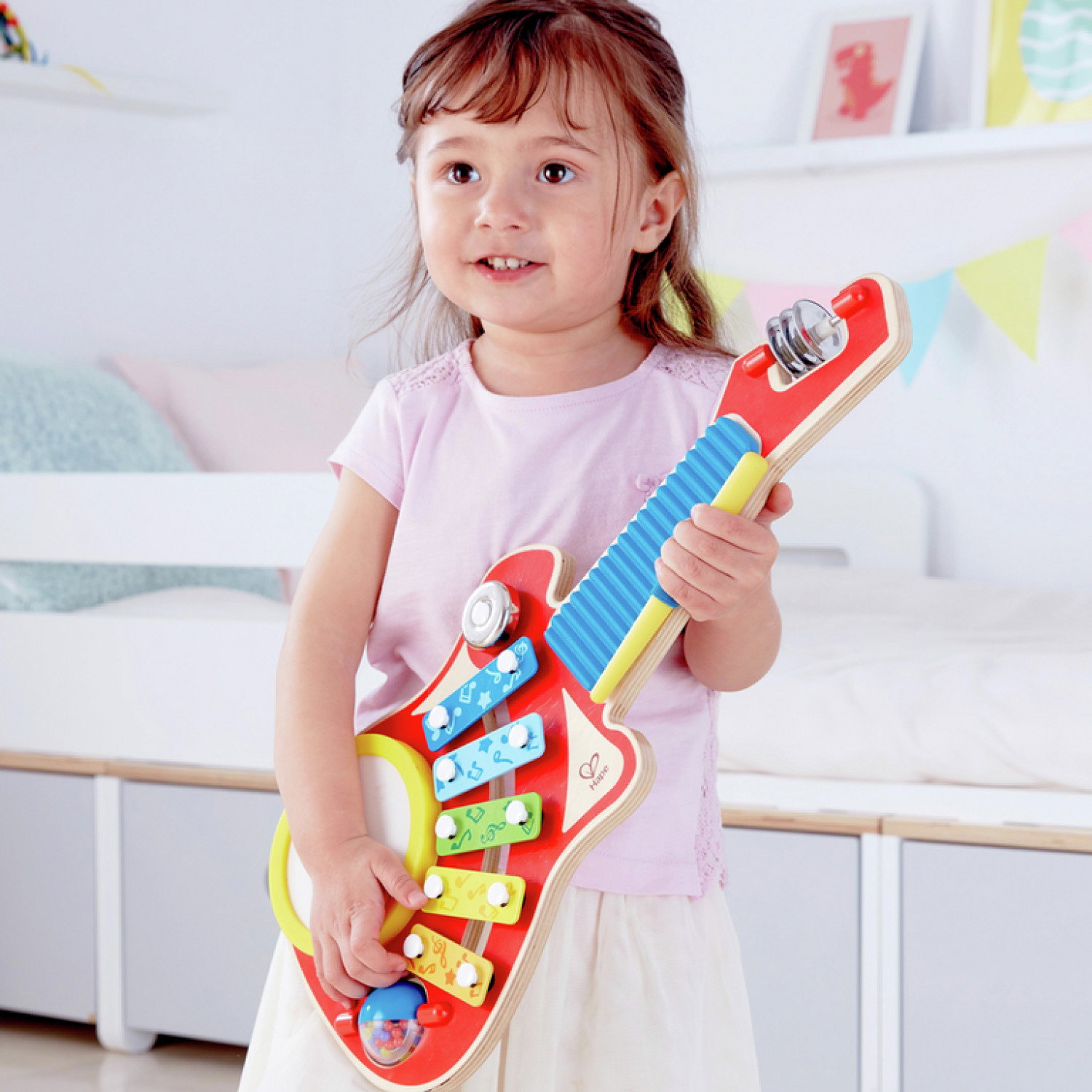 Музикална играчка Китара 6 в 1, Hape