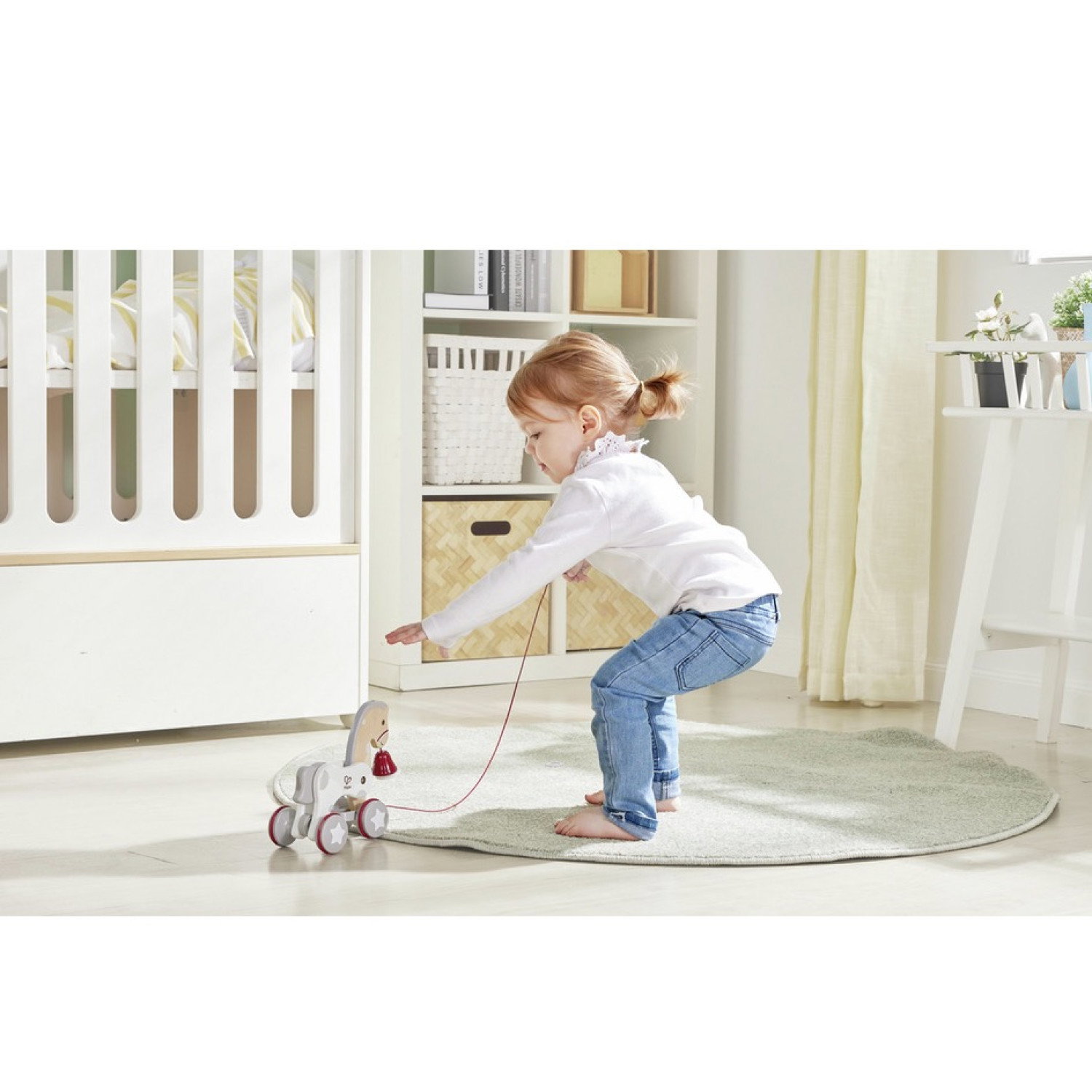 Дървена играчка за дърпане Пони, Hape