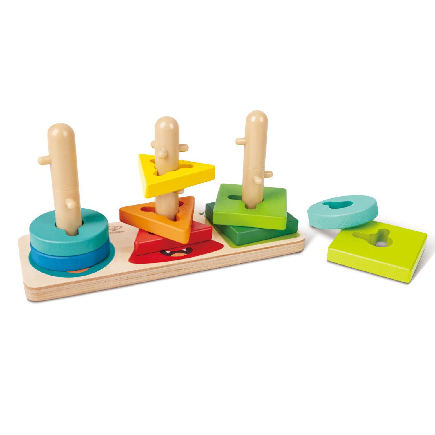 Дървени форми за подреждане 3D пъзел, Hape