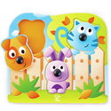 Бебешки дървен пъзел Големи нослета, Hape