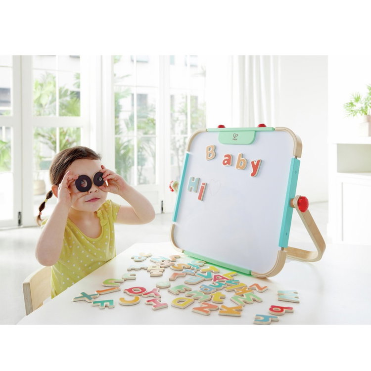 Дървена магнитна азбука, Hape