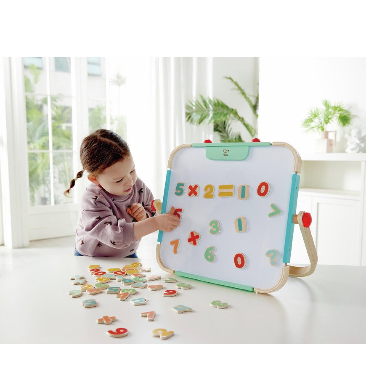 Дървени магнитни цифри, Hape