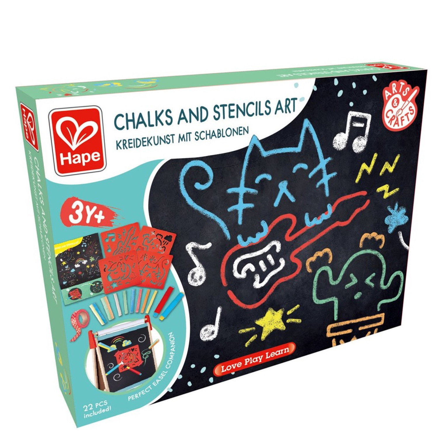 Детски комплект за рисуване с тебешири, Hape