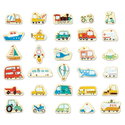 Дървени магнитни фигури Превозни средства, Hape