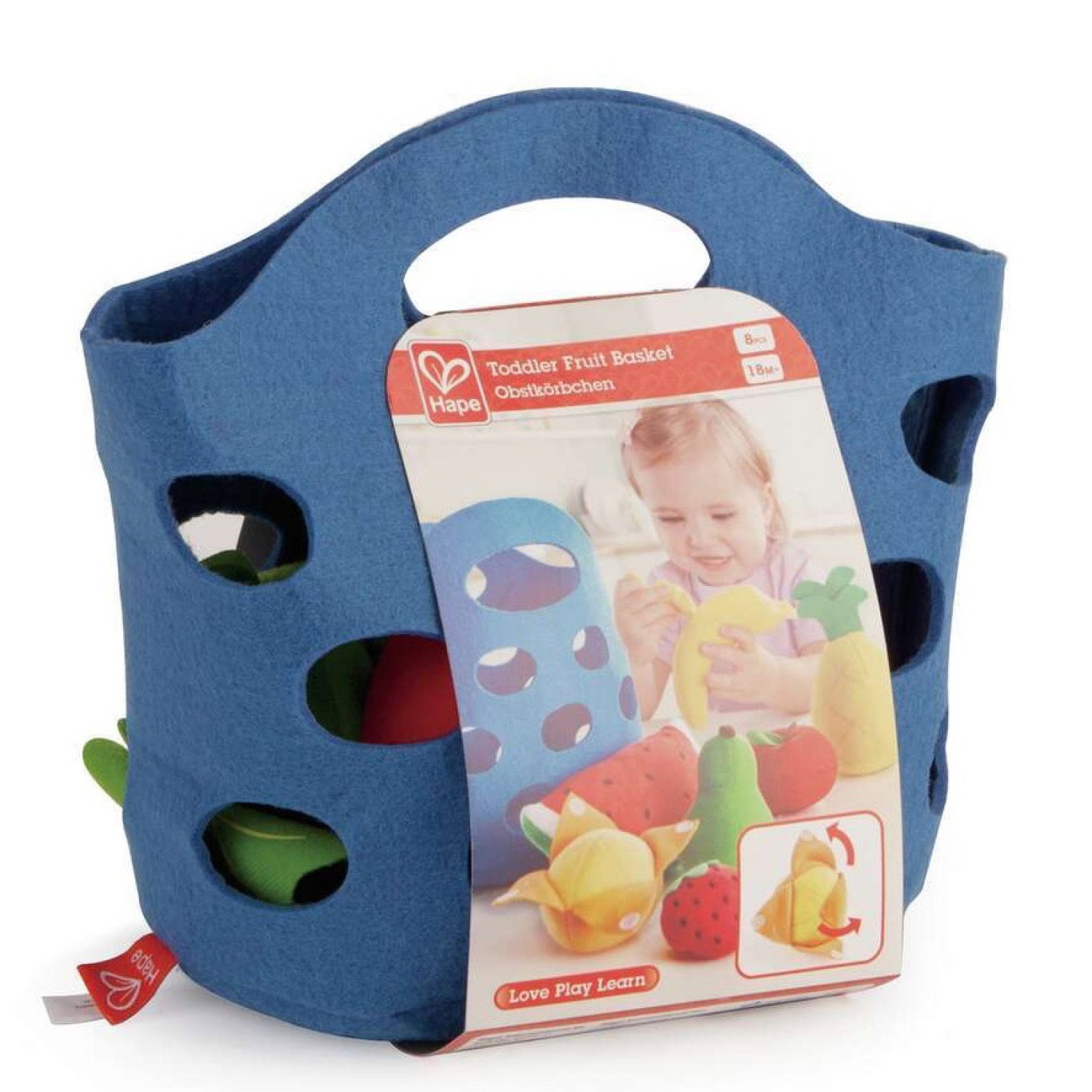 Комплект меки плодове в кошница, Hape