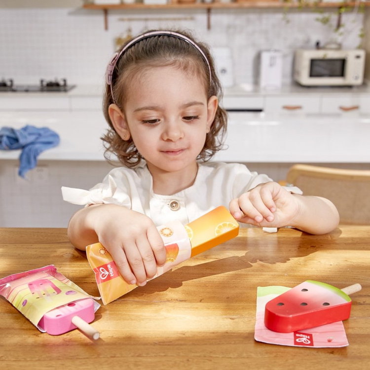 Дървен комплект Сладоледи, Hape
