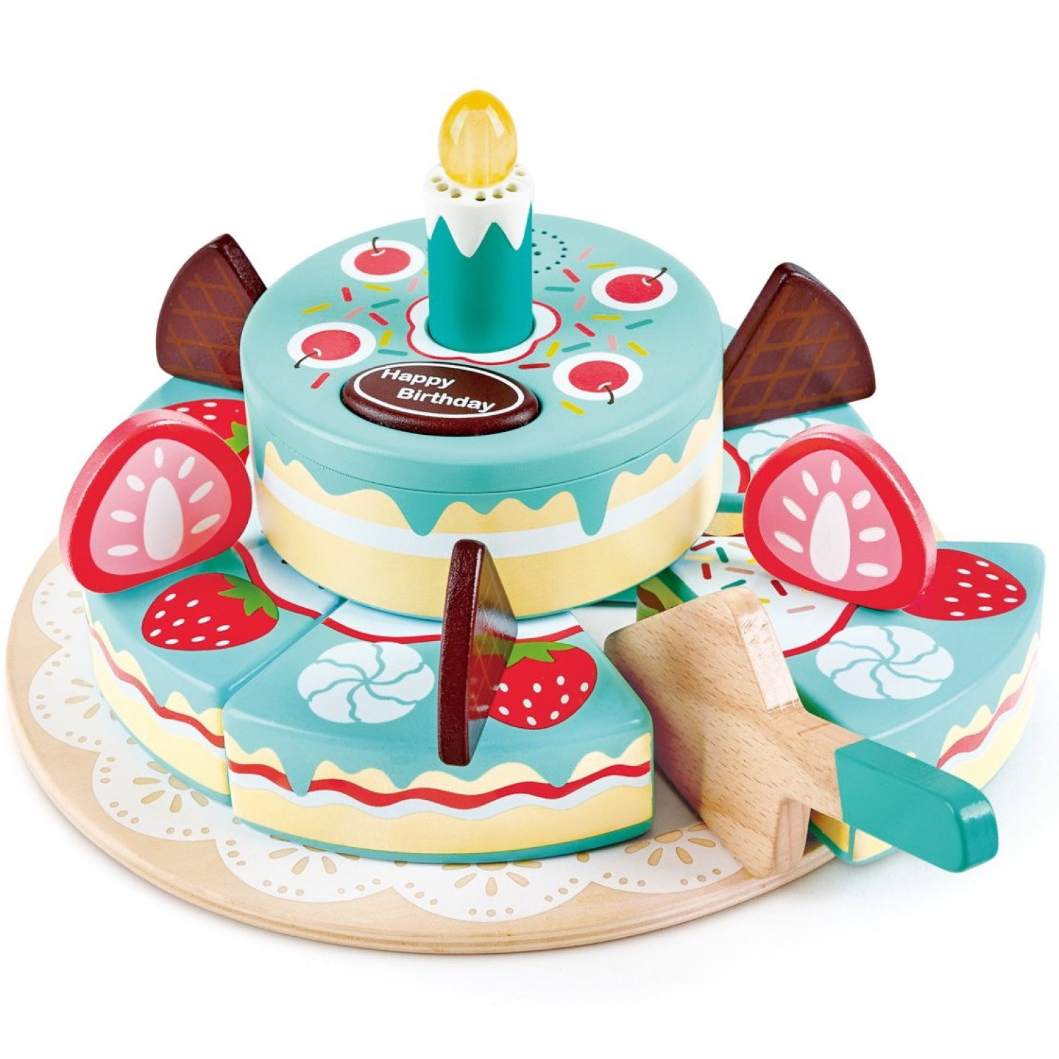 Дървена торта Честит рожден ден, Hape