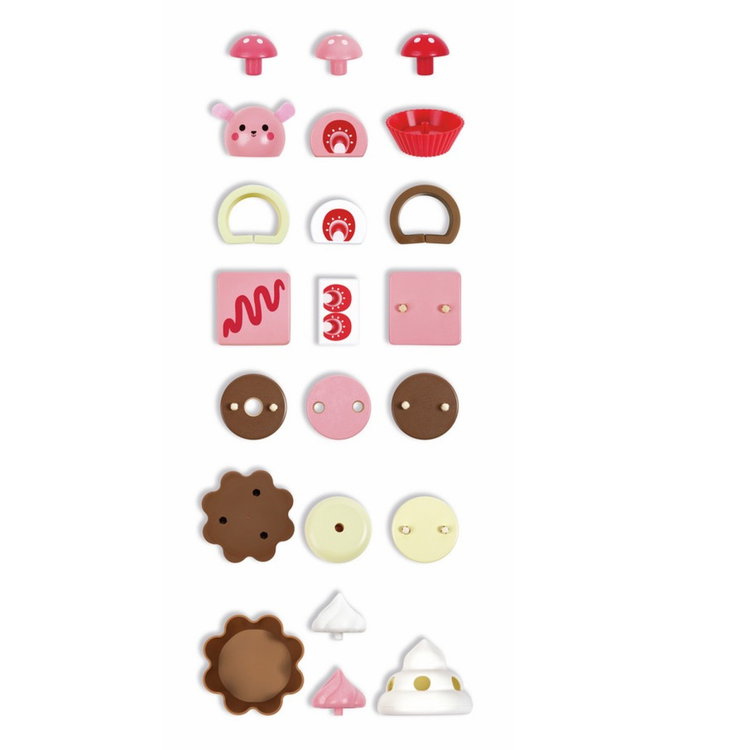 Дървен комплект Ягодов десерт, Hape