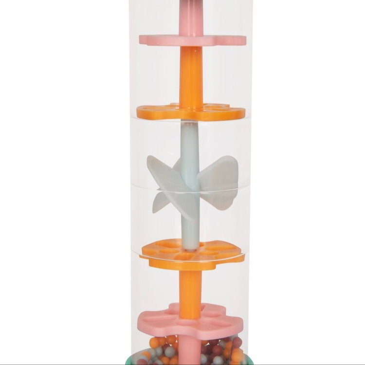 Дървена бебешка дрънкалка – Дъждовни капки с мъниста