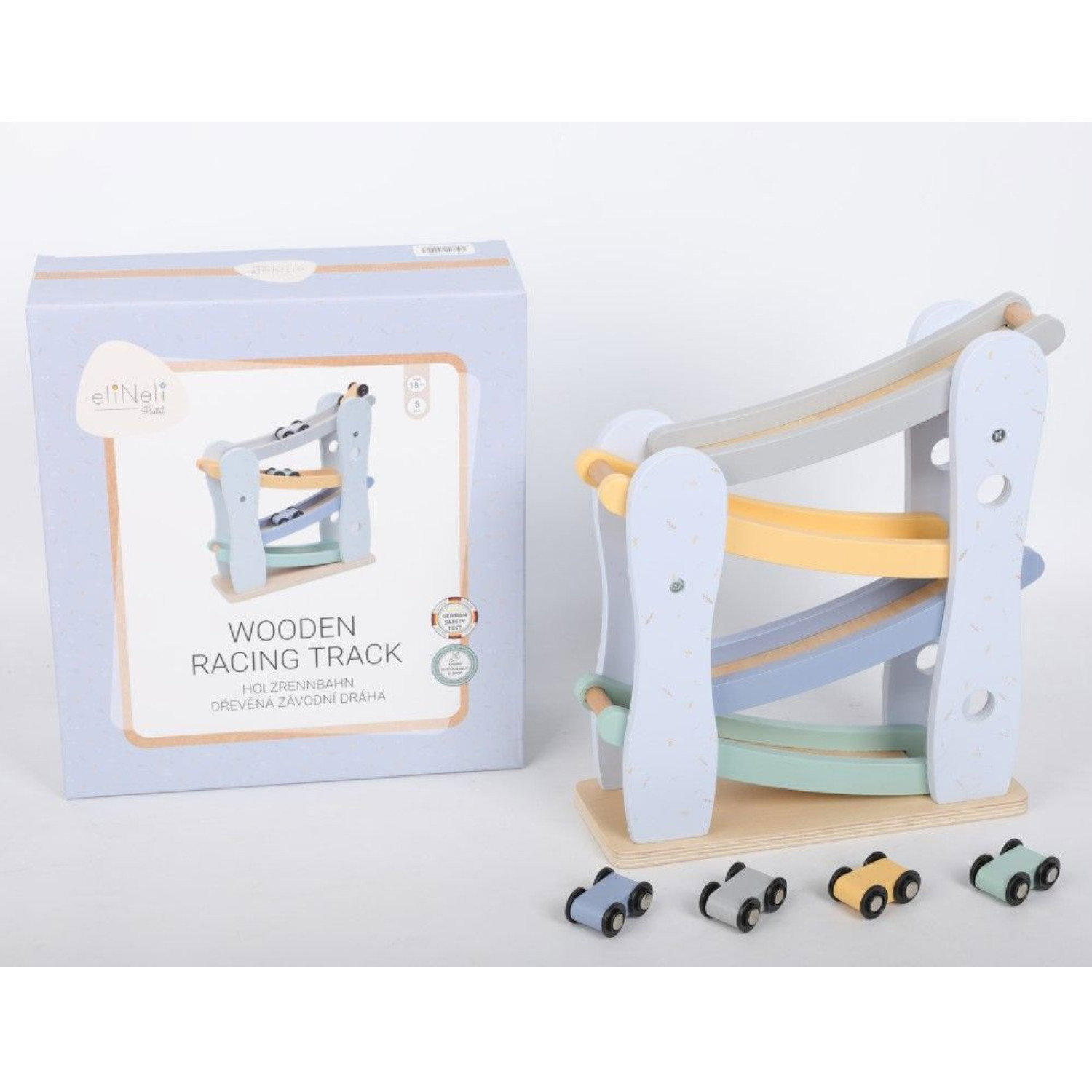 Дървена писта Роли с 4 коли