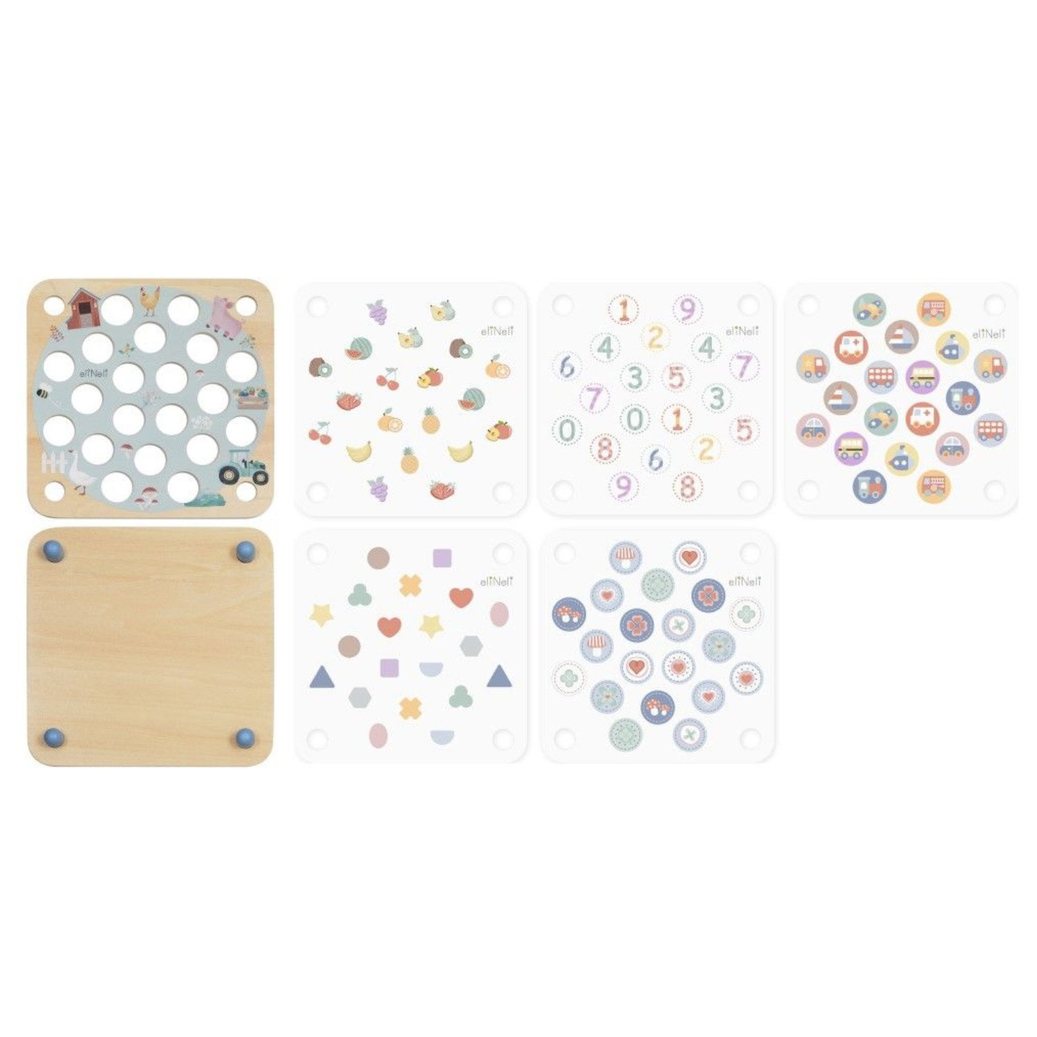 Дървена мемори игра 10 в 1 Пчелички