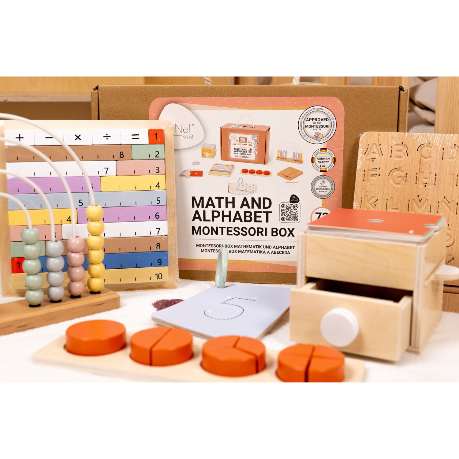 Образователна кутия Монтесори 3+ години