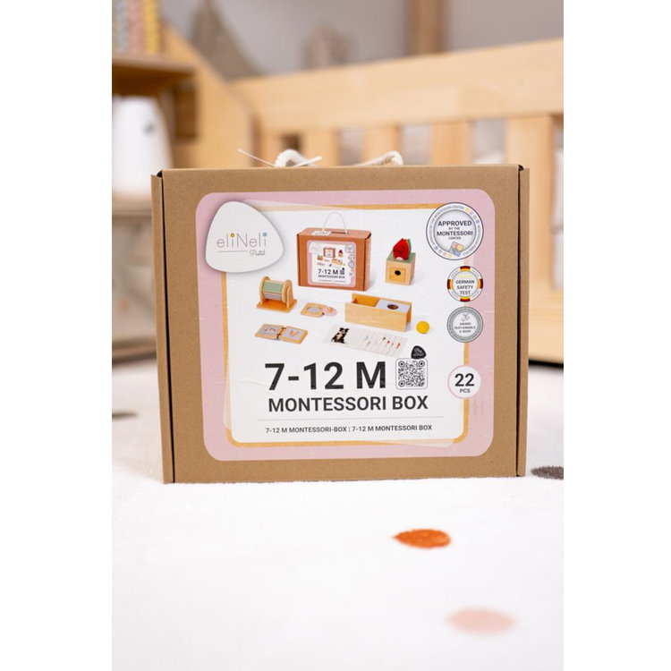 Образователна Монтесори кутия за бебета 7-12 месеца