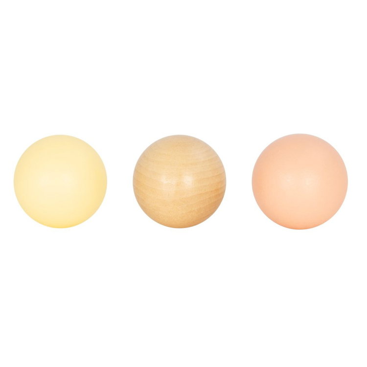 Дървена кутия с топчета Пастел