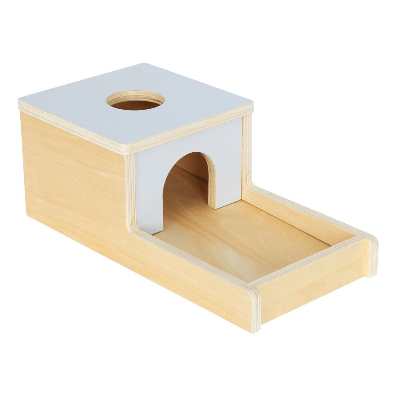 Дървена кутия с топчета Пастел