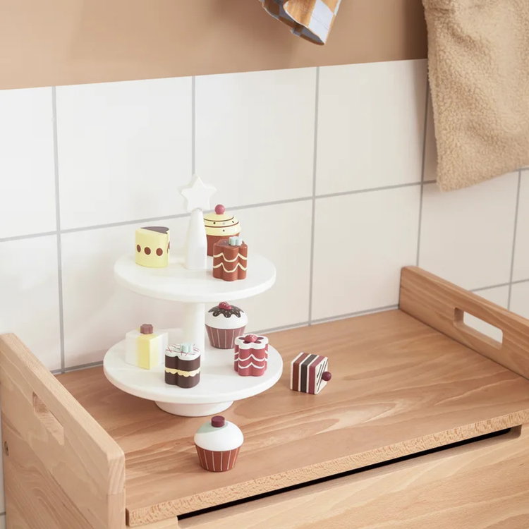 Комплект дървени сладкиши