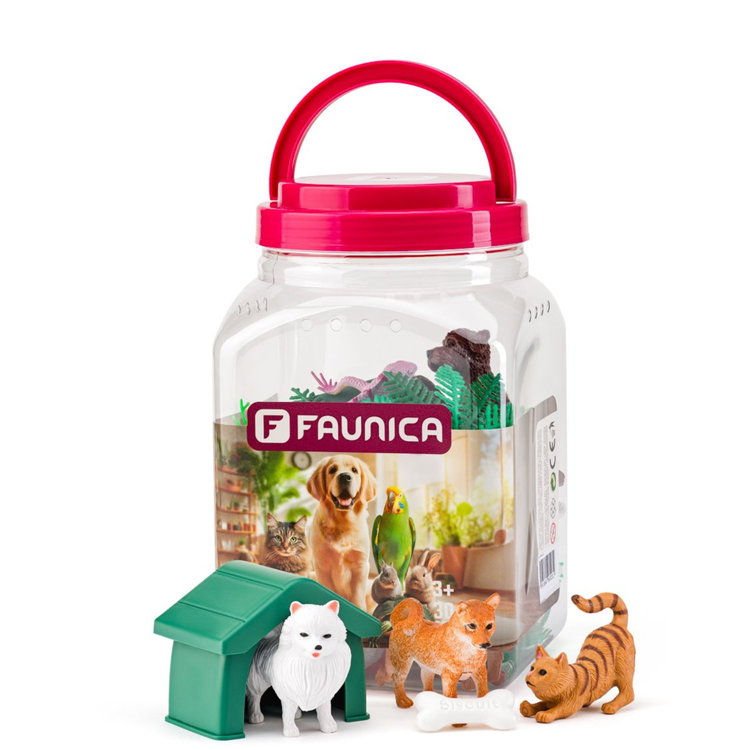 Комплект фигурки в кутия Домашни животни, 30 броя