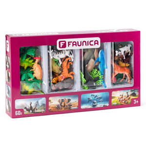 Комплект фигурки Животни на планетата, 60 броя