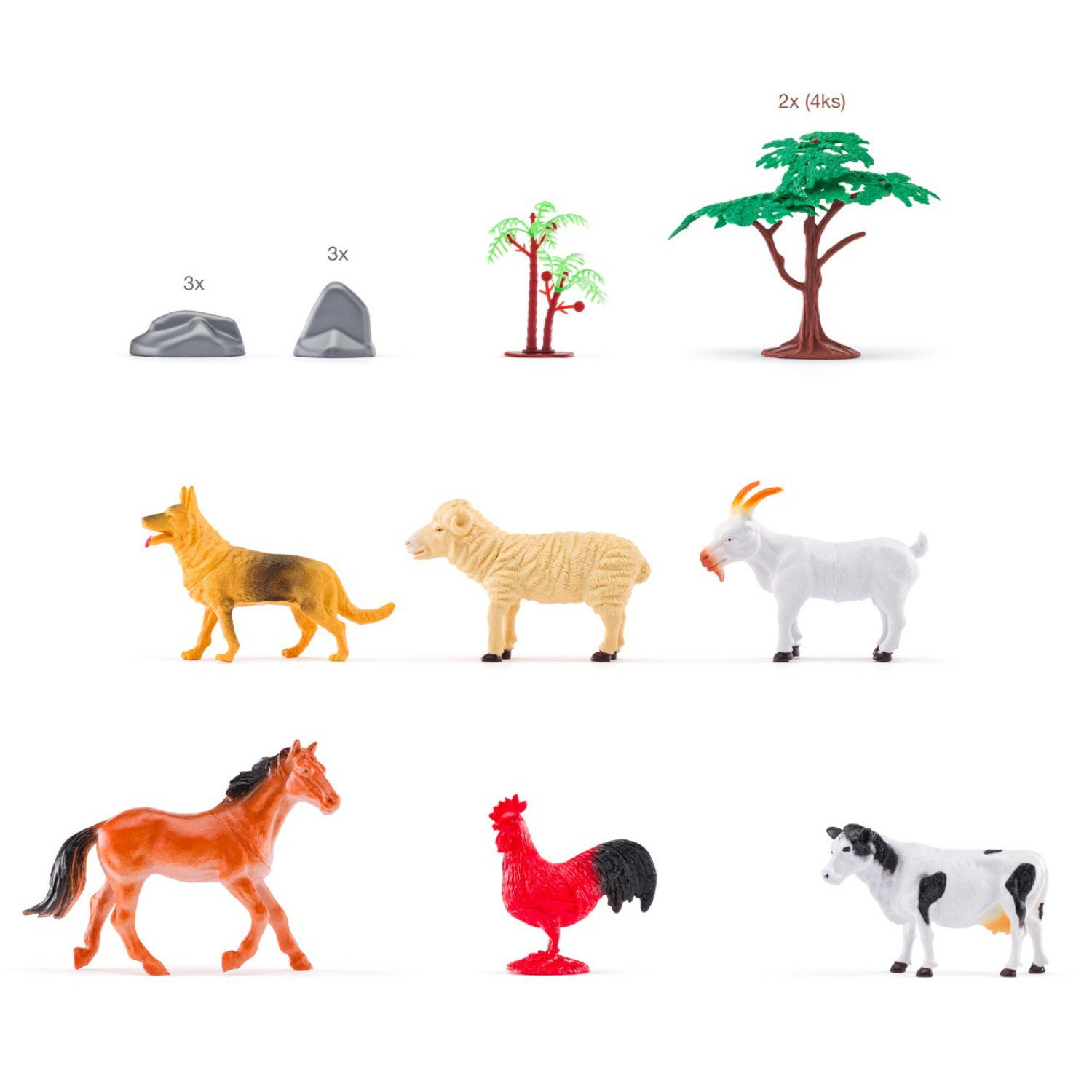 Комплект фигурки Животни на планетата, 60 броя
