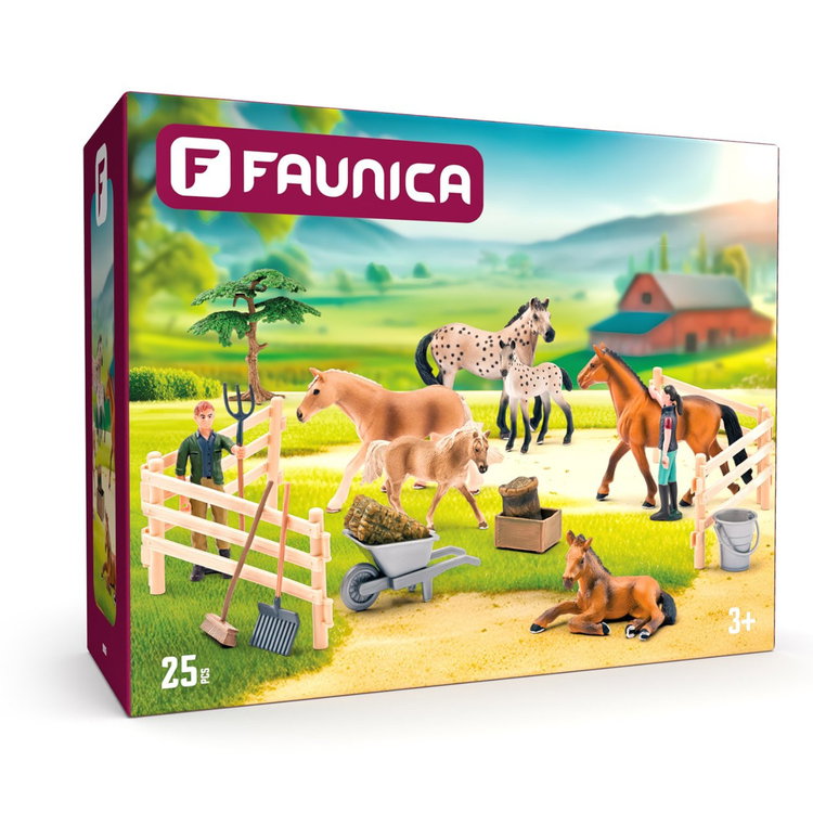 Конеферма с кончета и аксесоари, 25 части