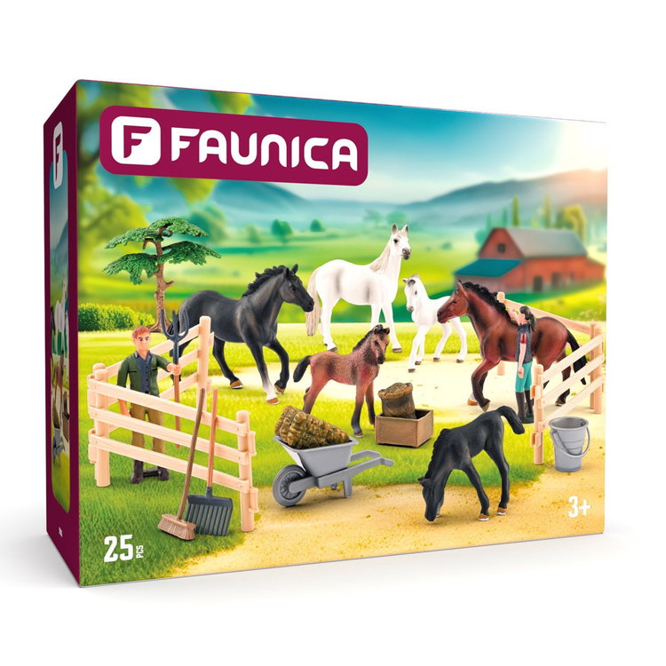 Конеферма с кончета и аксесоари, 25 части