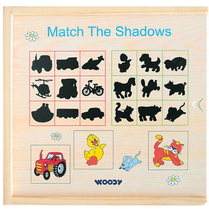 Дървена игра - пъзел Намери сянката