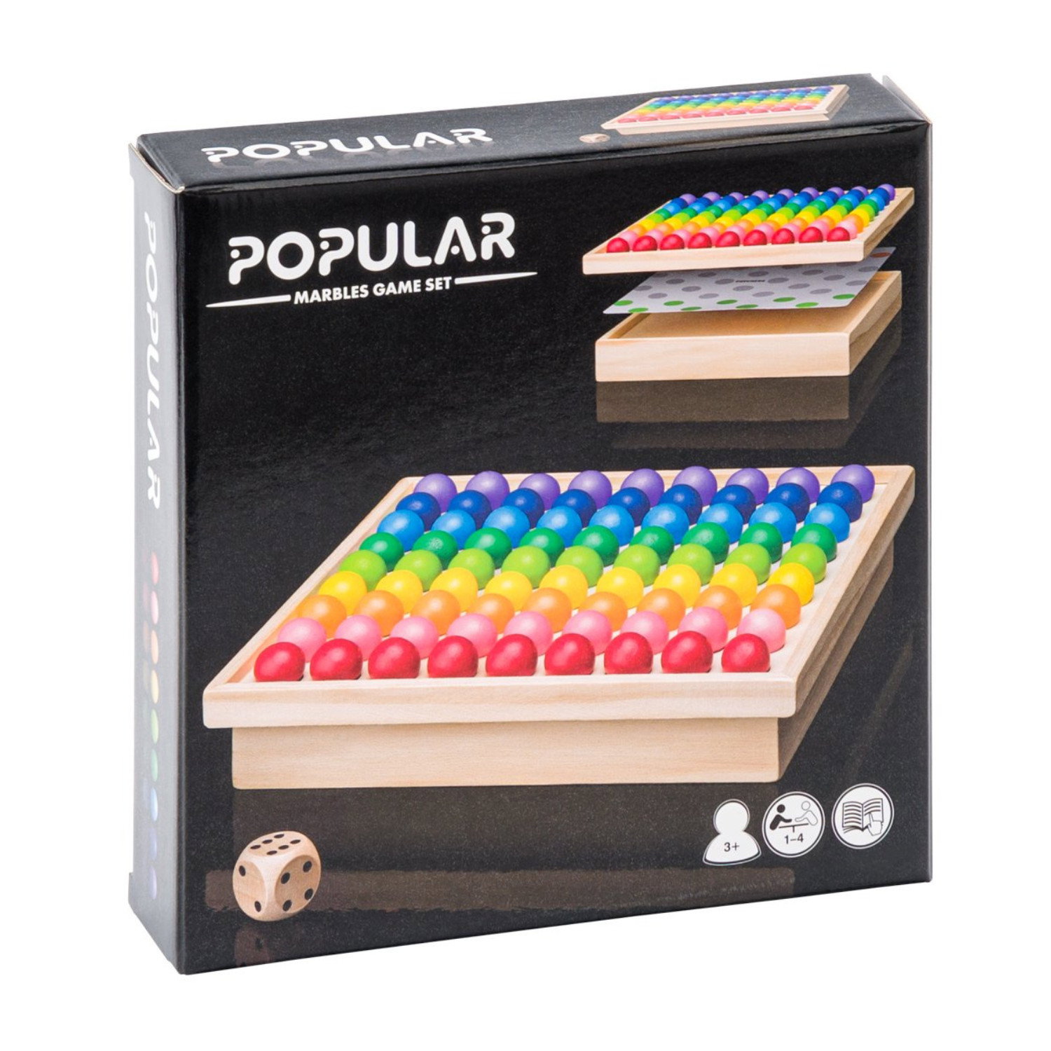 Комплект от класически игри с дървени топчета