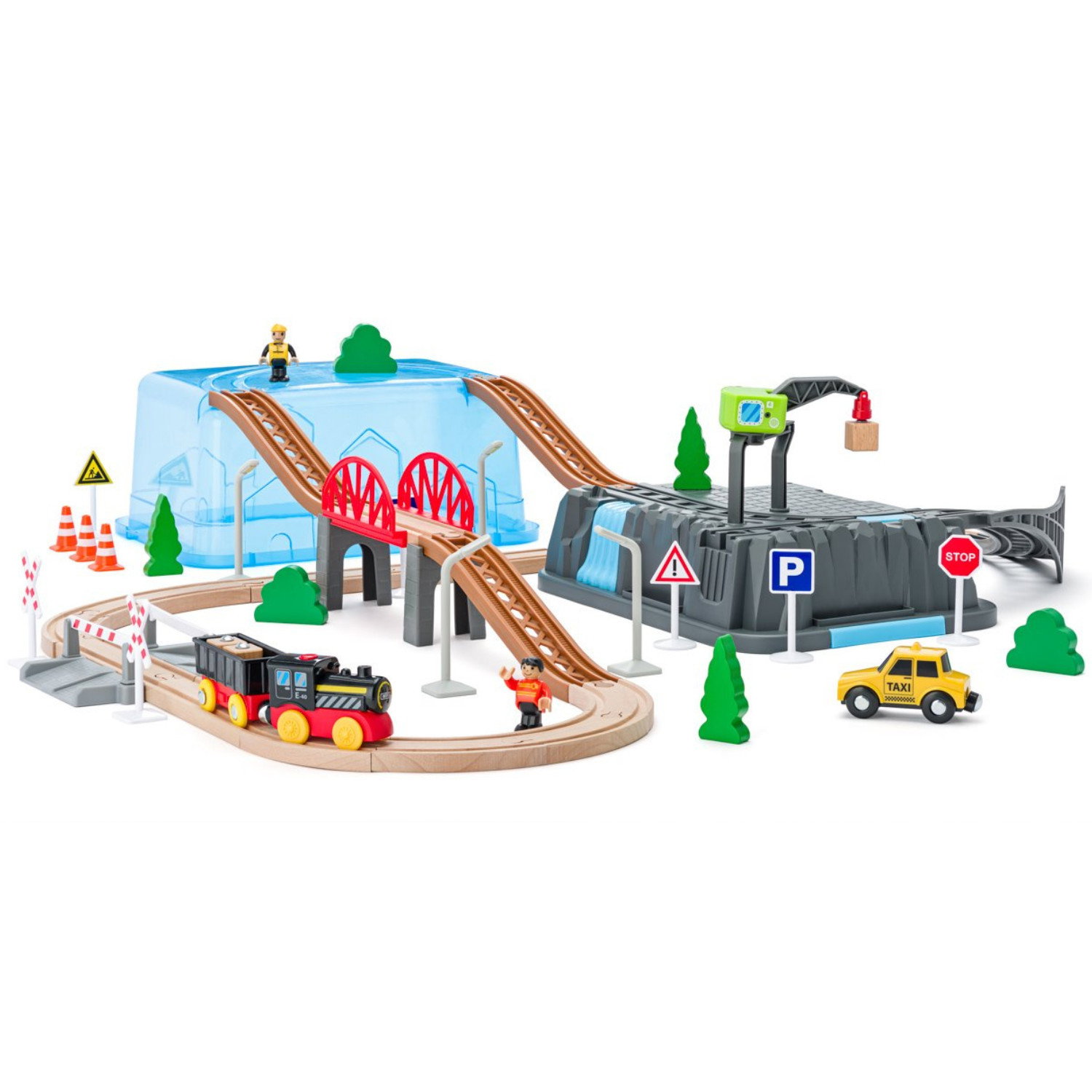 Комплект електрическо влакче с аксесоари Миньори, 63 части