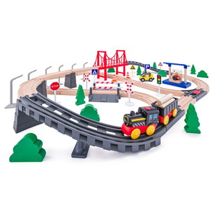 Комплект електрическо влакче с аксесоари, 80 части