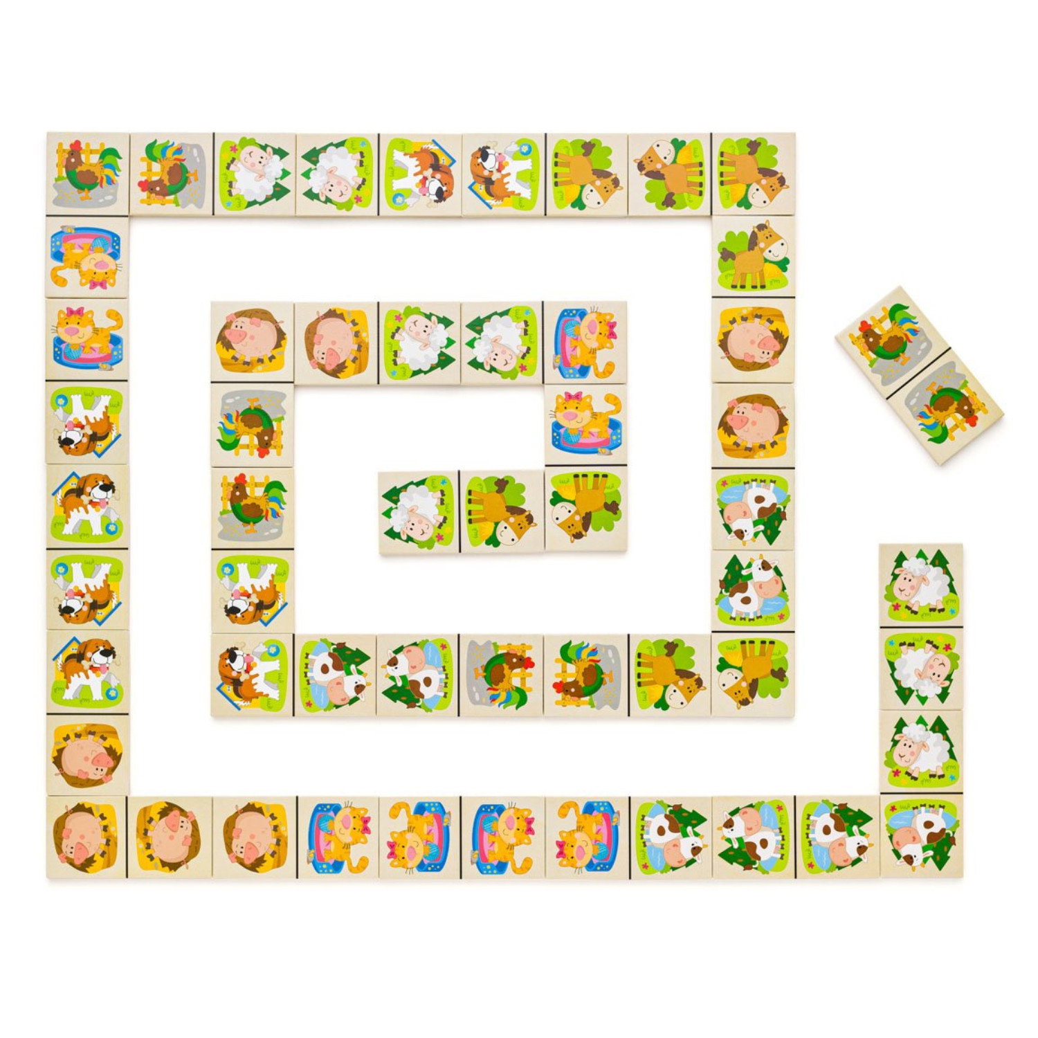 Детско домино, Животните от фермата