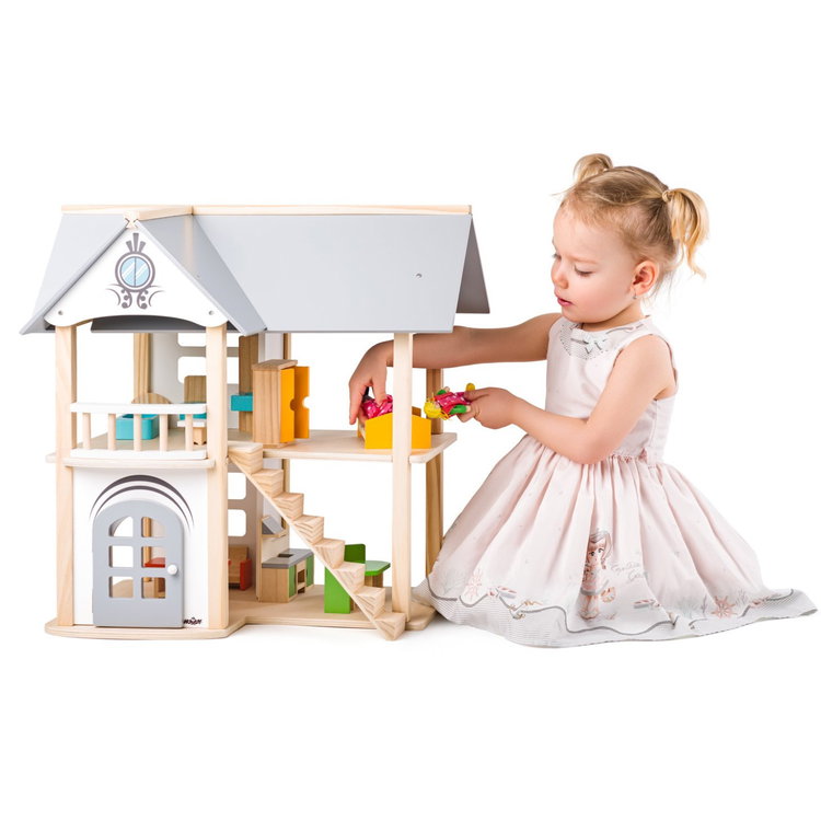 Дървена къща за кукли Вила Изабелла