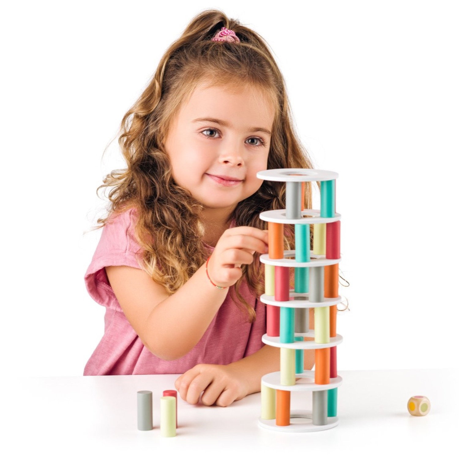 Дървена игра за баланс, кулата Пиза