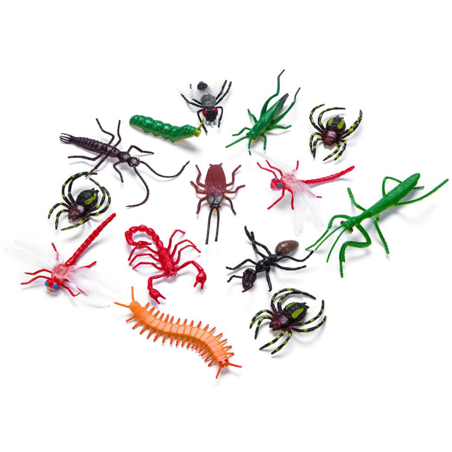 Комплект фигурки в туба Насекоми, 12 броя