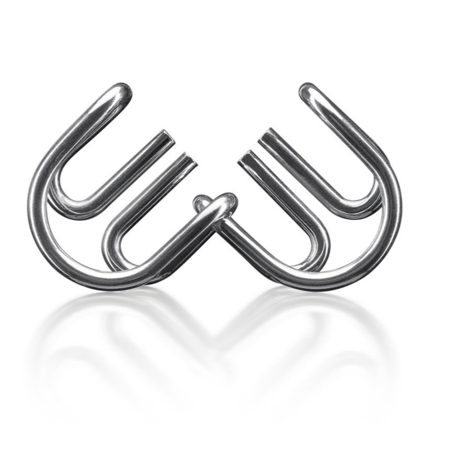 Комплект дървени и метални пъзели-главоблъсканици, 6 броя