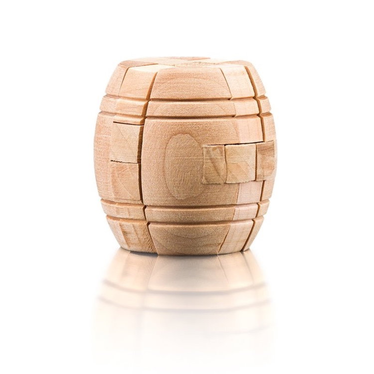 Комплект дървени и метални пъзели-главоблъсканици, 6 броя