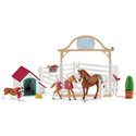 Комплект Гостуващите коне на Хана с кучето Руби, Schleich