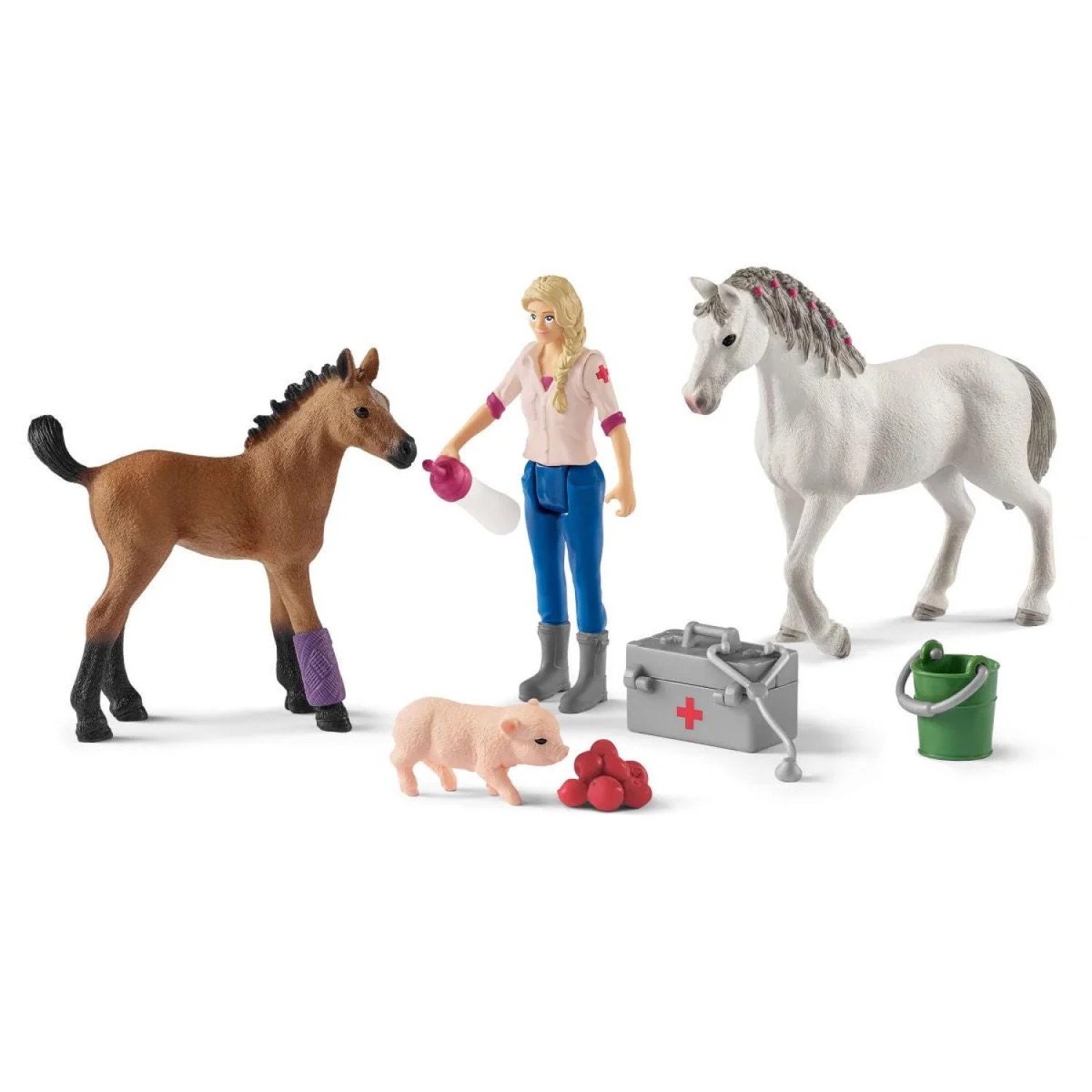 Комплект Ветеринар на визитация , Schleich