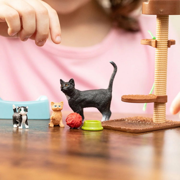 Комплект Време за игра с котенцата, Schleich