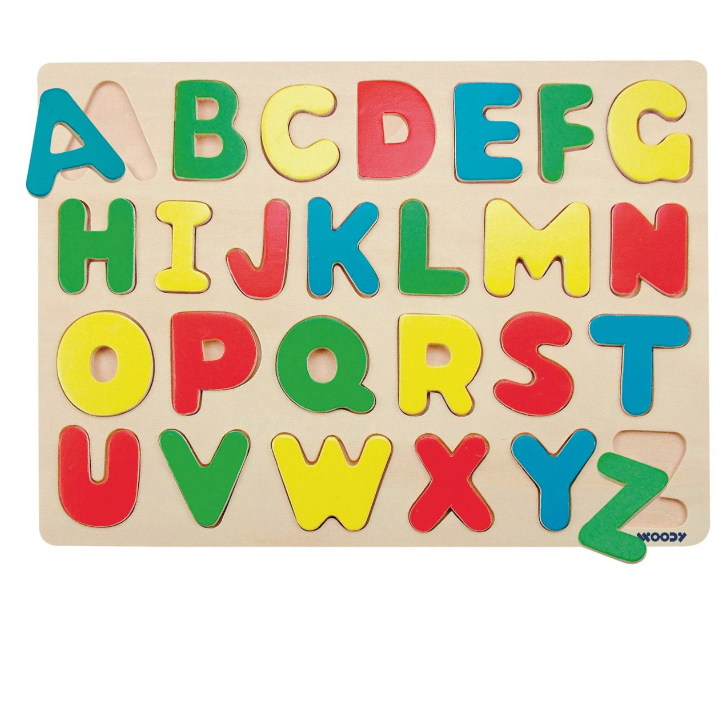 Дървен пъзел Английската азбука