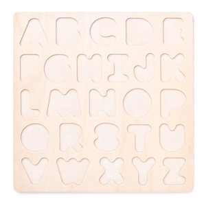 Дървен пъзел Английската азбука - главни букви