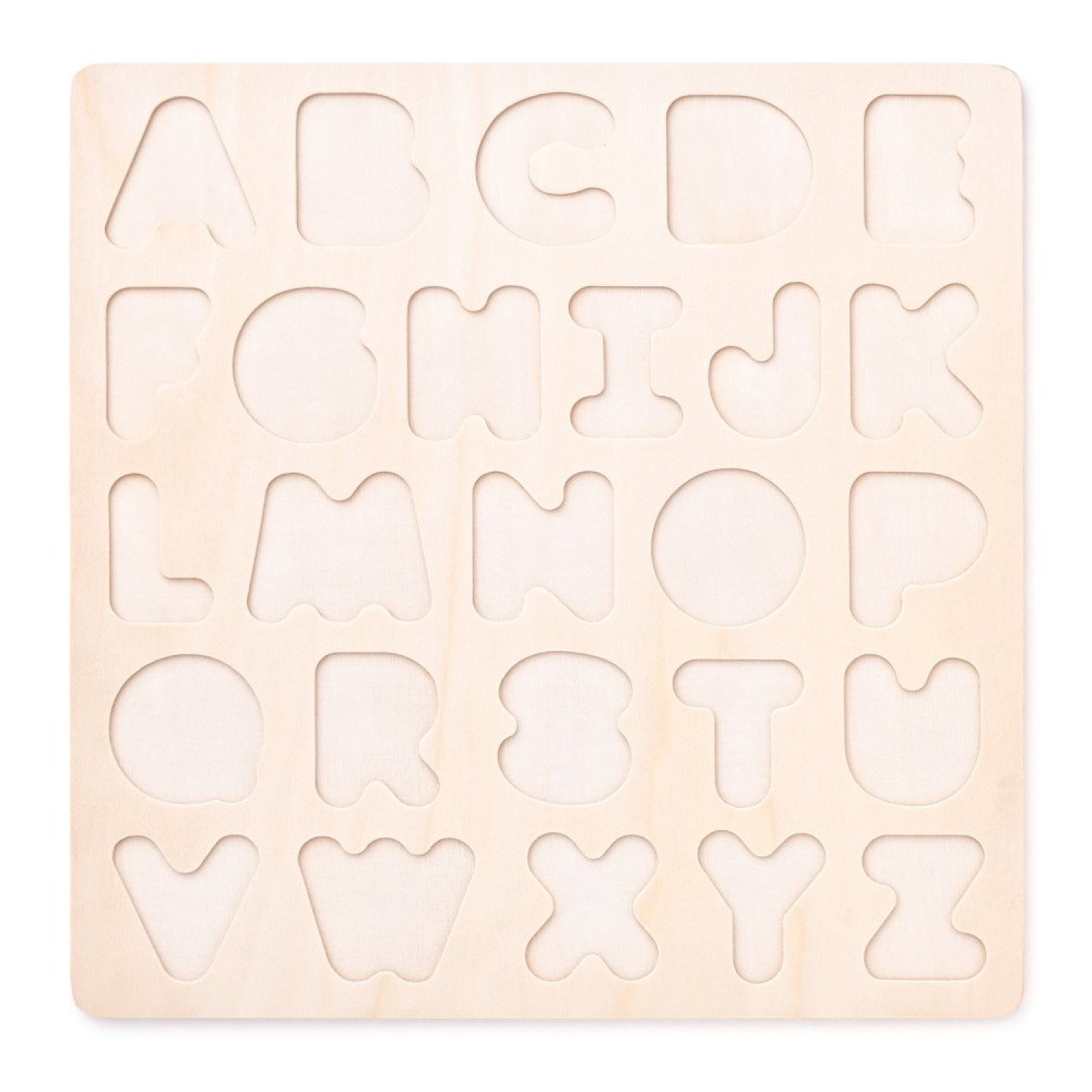 Дървен пъзел Английската азбука - главни букви