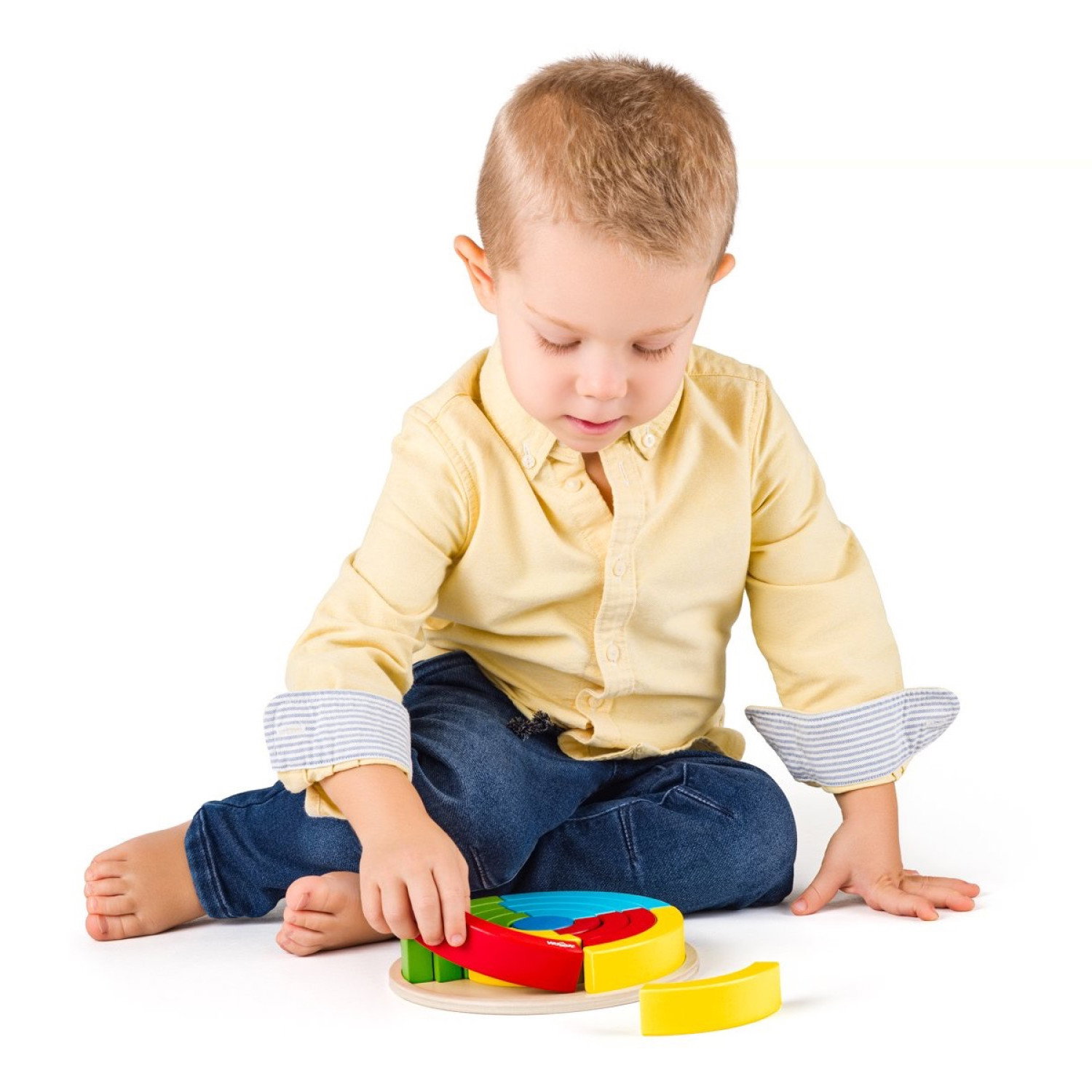 Дървени цветни дъги