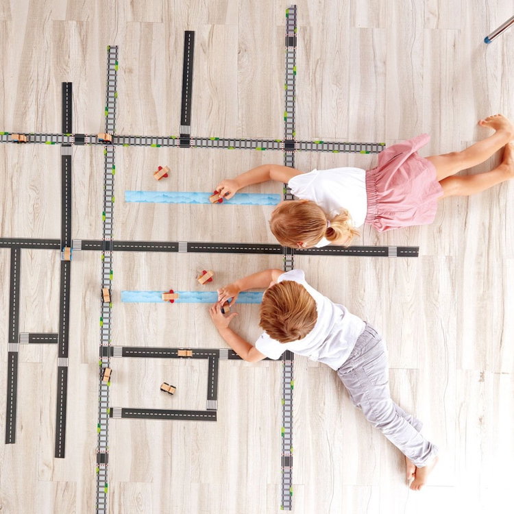 Дървена кола с лента за писта, Hape