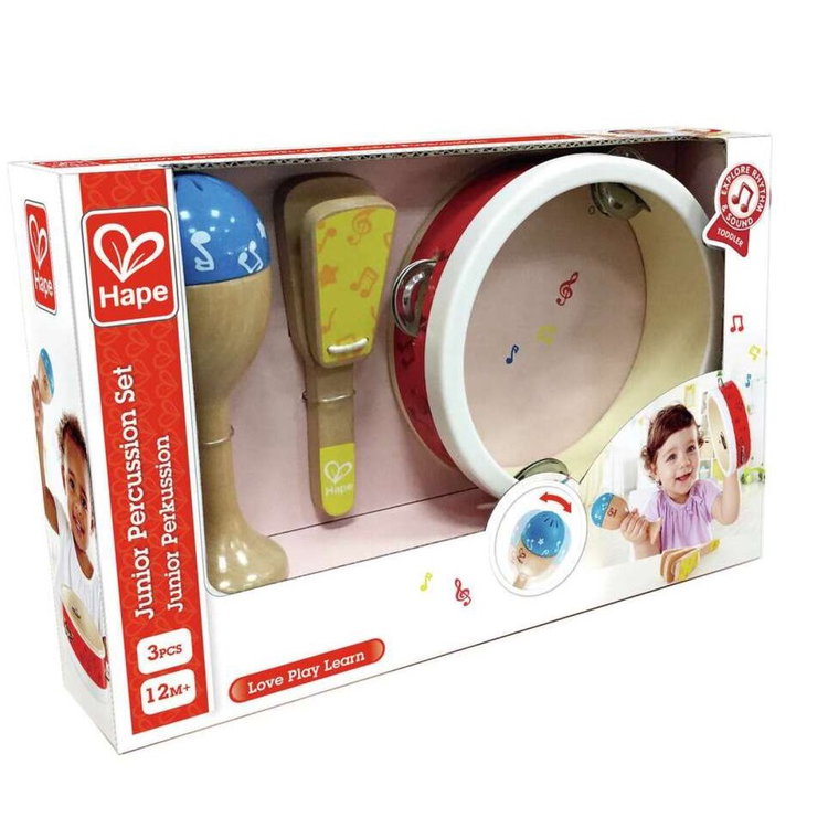Дървен музикален комплект Ударни инструменти, Hape